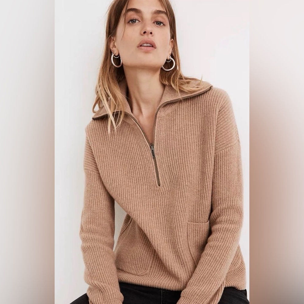 Madewell Glenbook Half-Zip Pullover Sweater